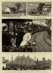 Stephensons hundredeårsfejring i Newcastle-on-Tyne